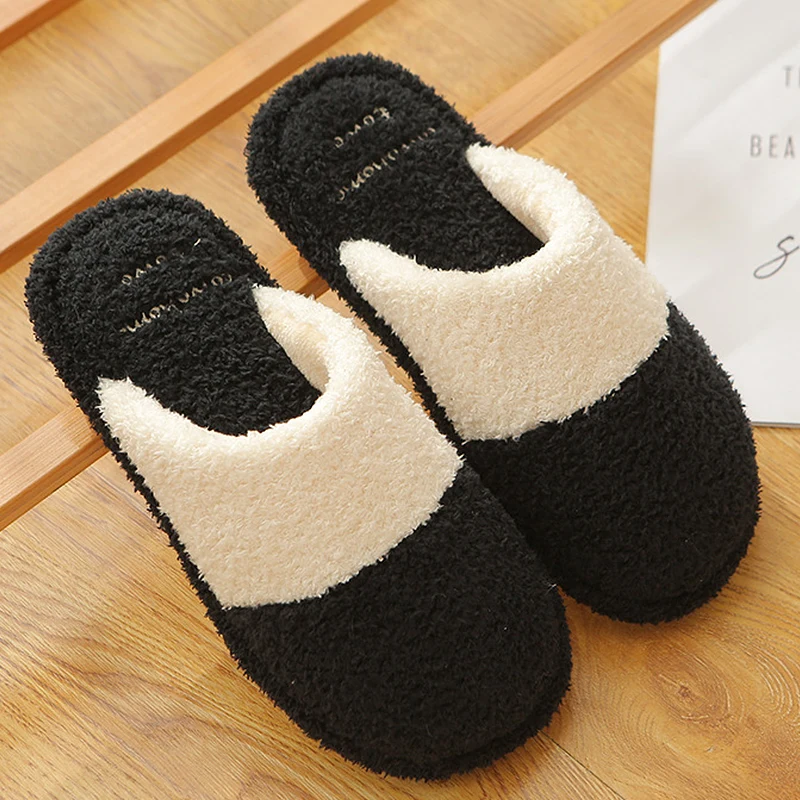 

Women's shoes Indoor slippers 2020 Winter Non-slip Family shoes Lady Room slippers Mixed colors Warm Home slippers for women