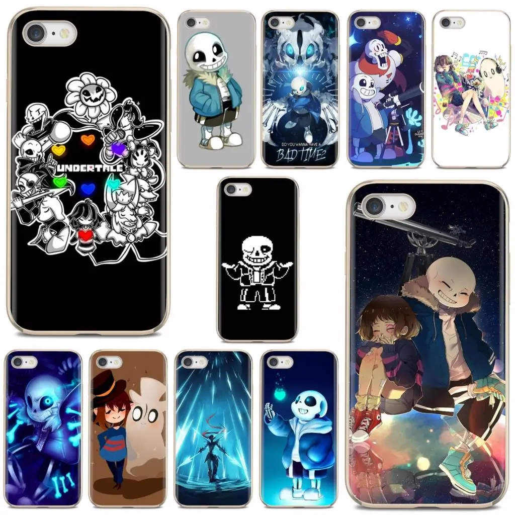 Мягкий чехол Undertale Sans and his puns Аниме игра для iPhone iPod Touch 11 12 Pro 4 4S 5 5S SE 5C 6 6S 7 8 X XR XS Plus Max