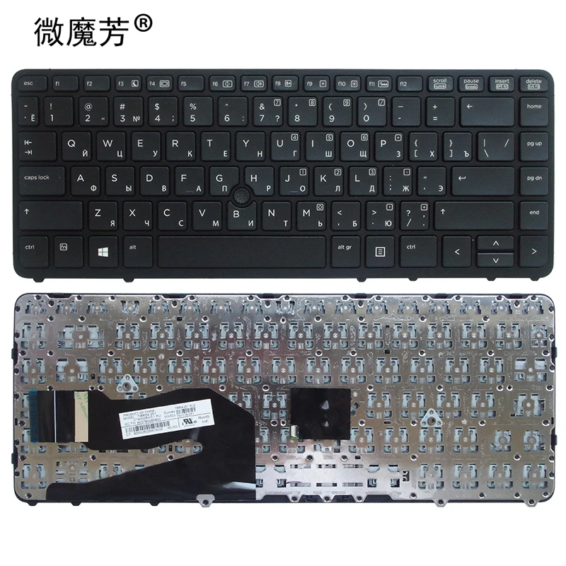

Russian Replacement Keyboard For HP Elitebook 840 G1 G2 850 G2 RU No backlight