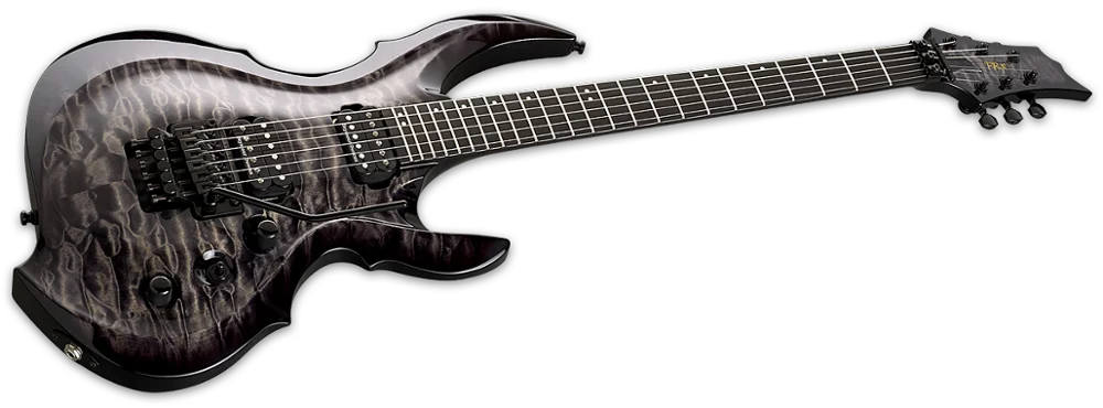 FRX CTM SEE THRU BLACK SUNBURST electric guitar Tremolo bridge