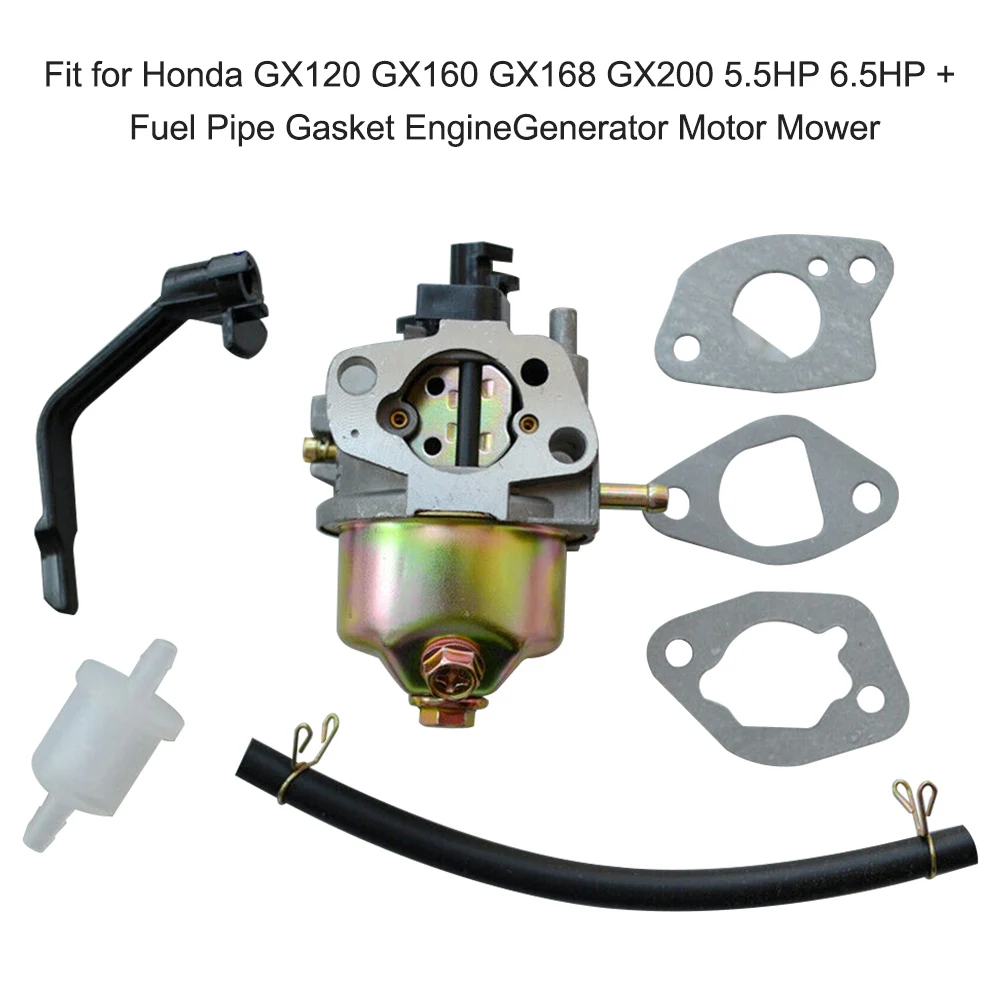 Карбюратор Carb ПОДХОДИТ ДЛЯ Honda GX120 GX160 GX168 GX200 5.5HP 6.5HP+ прокладка топливной трубы двигатель генератор косилка Авто продукт