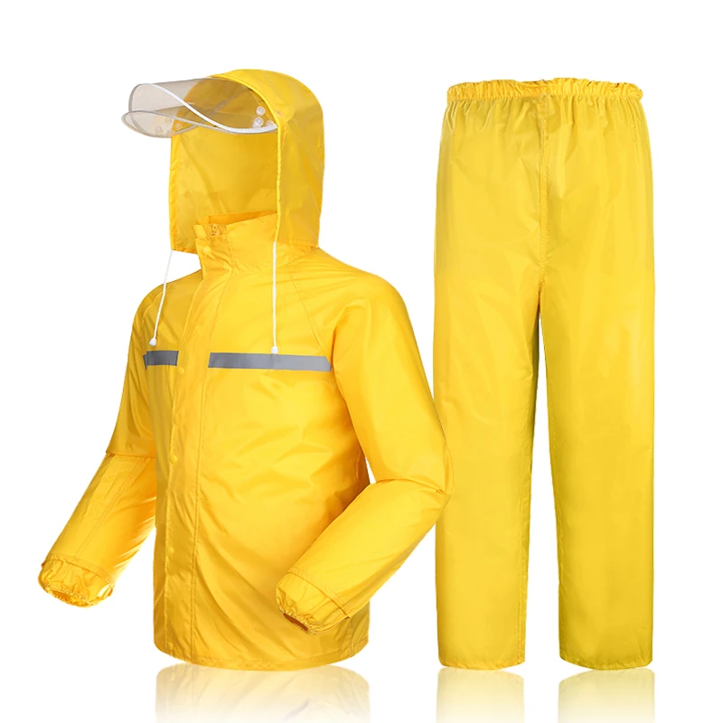 Мужской плащ для велоспорта, Одежда MTB, куртки для велоспорта, ветровка, велосипедная спортивная одежда, светоотражающий дождевик, велосипедное пальто, комплект - Цвет: Yellow