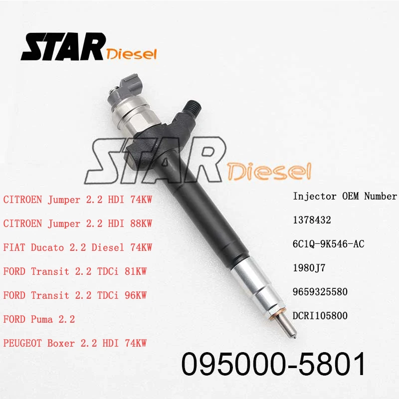 US $118.35 New Injection Nozzle Assy 0950005801 0950005801 Spare Parts Injector Spray 1378432 DCRI105800 For FORD Transit 22 TDCi 96KW