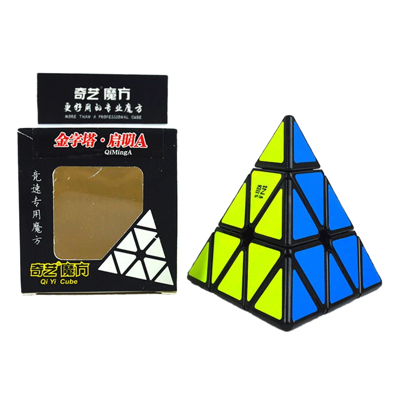 Qiyi Треугольники PyramidCube Волшебные кубики 3x3x3 головоломки Скорость кубики для детей обучающие игрушки для детей рождественские подарки на день рождения