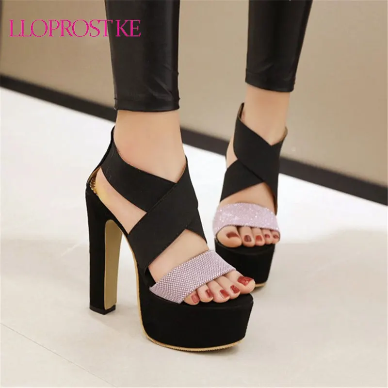 elastic gladiator sandals