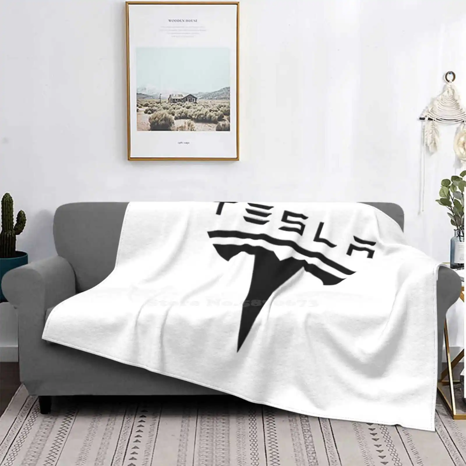 Tesla All Sizes Soft Cover Blanket Home Decor Bedding Tesla Elon Tesla