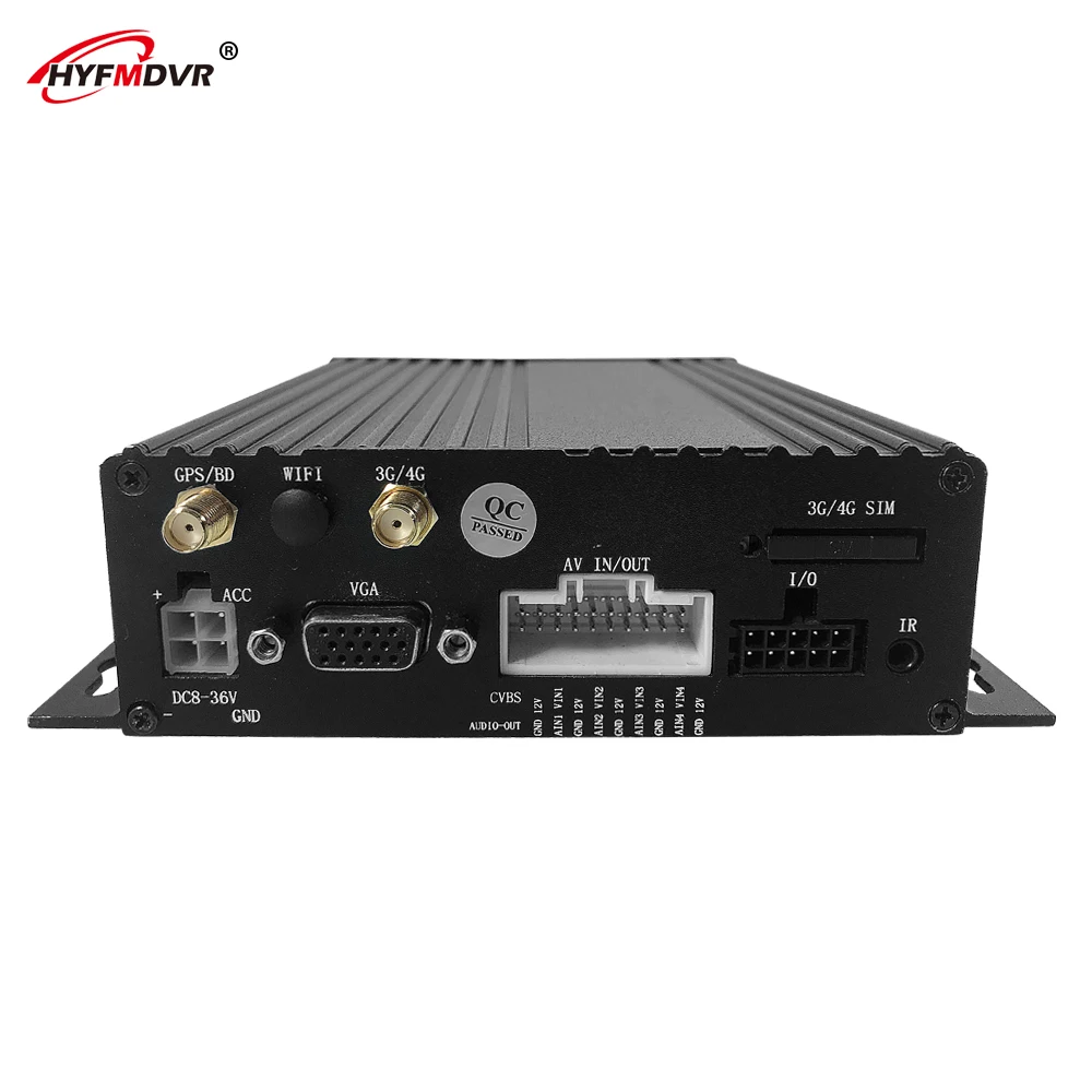 HYFMDVR ahd 1080p Автомобильный черный ящик пульт дистанционного управления 3g gps автомобильный mdvr для земляных работ Автомобиля 4-канальный видеорегистратор 360 градусов мониторинг в реальном времени хост