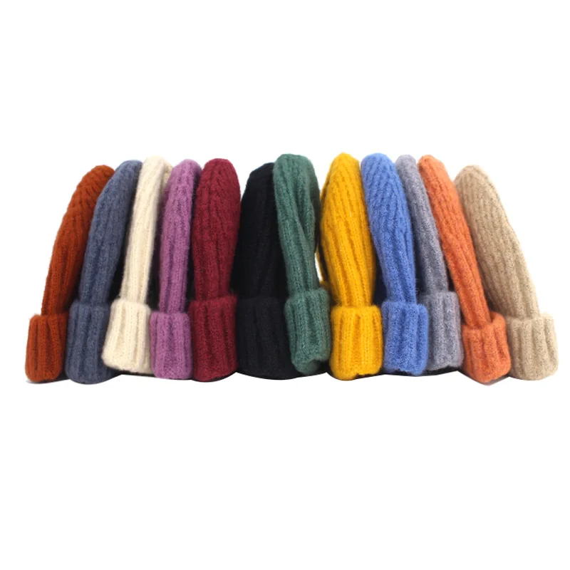 Короткие Зимние шапки для женщин Skullies Beanies Men Skullcap зимняя шапочка Miki Docker Bonnet