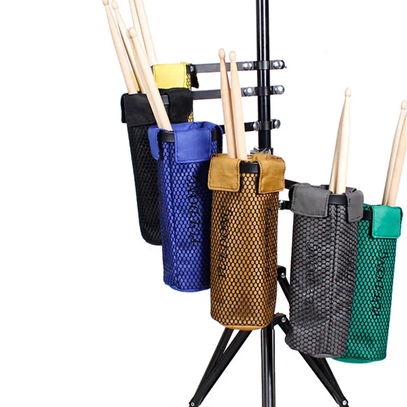 PortableSolidMeshDrumStickHolderPouchWaterproofDrumsticks