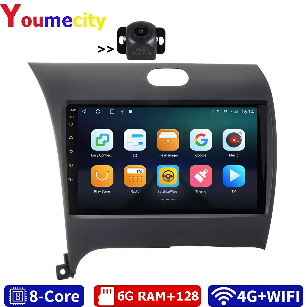 Автомобильный мультимедийный плеер 6 грамм/восемь ядер/Android 10 0 DVD Gps для Kia CERATO K3 с