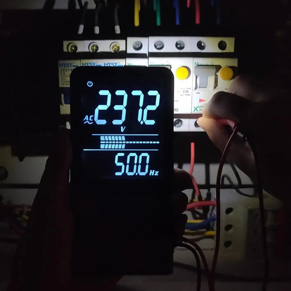Тестер напряжения BSIDE ADMS7 цифровой мультиметр с большим ЖК дисплеем 3 5 дюйма три