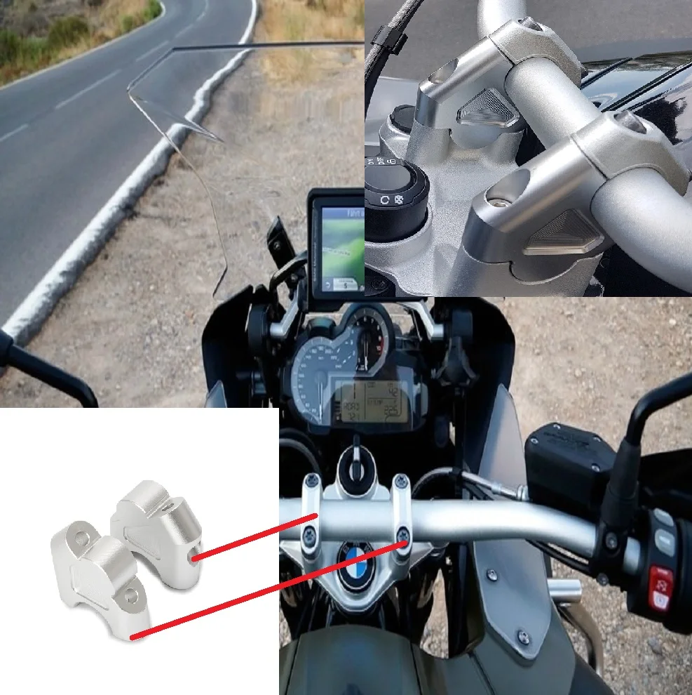 Крепление на руль стояки зажим для BMW R1200GS R1250GS LC Adventure Riser GS 1200 1250GS S1000 XR | Автомобили