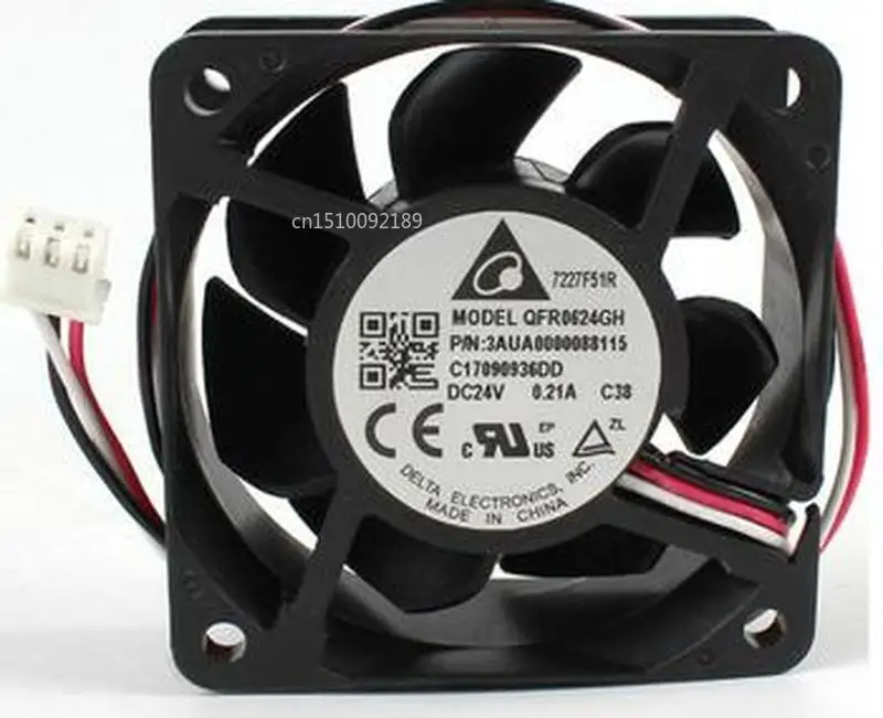 Для оригинальной DELTA QFR0624GH 6 см 6025 DC 24V 0.21A