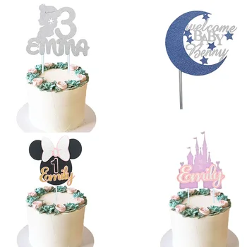 

Mermaid Birthday Party Cake Decorating Supplies Cake Topper Custom Name And Age Dinosaur Cake Topper Personalised For Girl