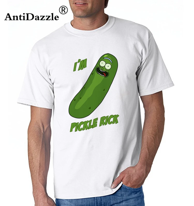Men's T Shirt Rick and Morty Short Sleeve Tops Pickle Rick Male Tees Pre-Cotton Clothing Tees Newest Teenage T-Shirt Big Size