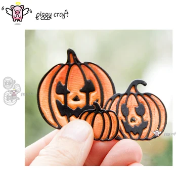 

Piggy Craft metal cutting dies cut die mold Halloween pumpkin head Scrapbook paper craft knife mould blade punch stencils dies
