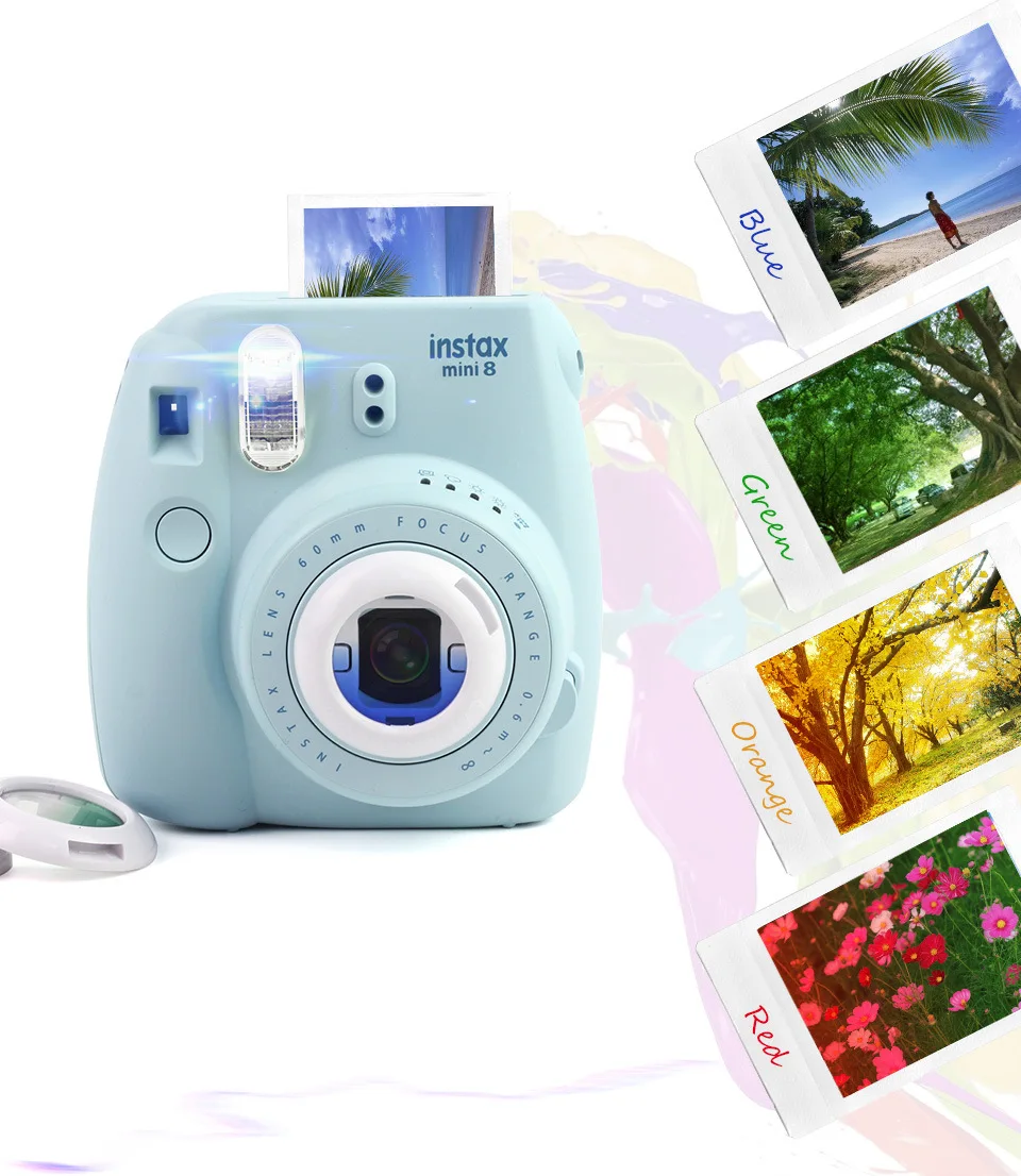 3 комплекта цветные фильтры крупным планом объектив для Fujifilm Instax Mini 9 Mini 8 7S Kitty мгновенная съемка камера подарочные наборы розовый