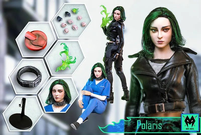1/6 весы Emma Dumont Polaris фигурка с 2 комплектами одежды X-men Подарочный Polaris Magneto дочка женские модельные куклы