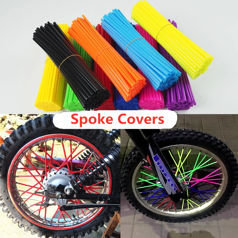 72pcs/set Wheel Spoke Covers Wraps Rims Skins Protector Mountain Bike