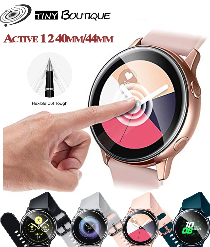 2 шт ТПУ мягкая защитная пленка для Samsung Galaxy Watch Active 1 40 мм/44 мм Active2 SmartWatch защита