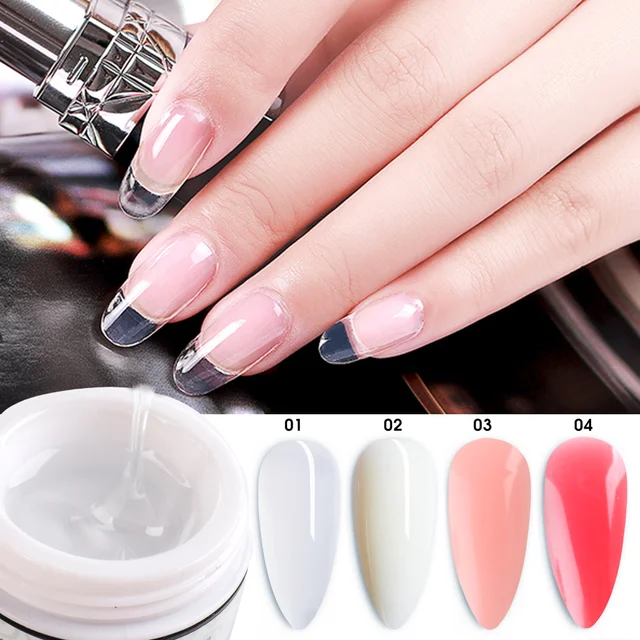 15 Ml Gel D Extension Rapide Des Ongles Gel De Construction Indolore Rose Blanc Clair Uv Constructeur Gel Vernis A Ongles Art Manucure Gel Nf1805 Aliexpress