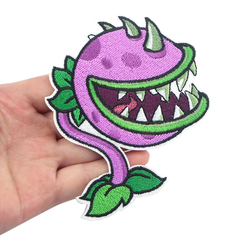 Homegaga нашивки из мультфильма «Растения против Зомби», нашивки из железа для одежды, классные нашивки с аппликацией для рюкзака, сумки D2425
