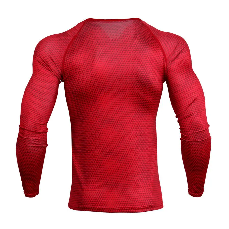 2019 rashguard компрессионные для ММА костюмы Топы И Футболки Базовый Слой Леггинсы мужское термобелье Кроссфит, бодибилдинг футболка