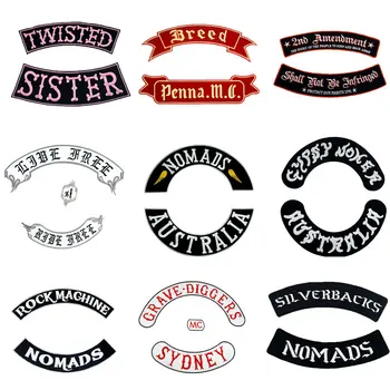 

INDEPENDENT LIVE FREE NOMAD TWISTED SISTER CANADA Embroidered rocker punk biker Patches for Clothes jeans