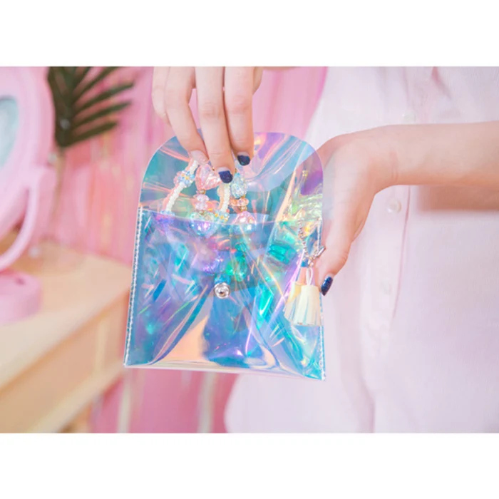 Модный женский мини-кошелек с кисточками Cartera Mujer, новинка, женский прозрачный кошелек, маленькая сумка для хранения, сумочка