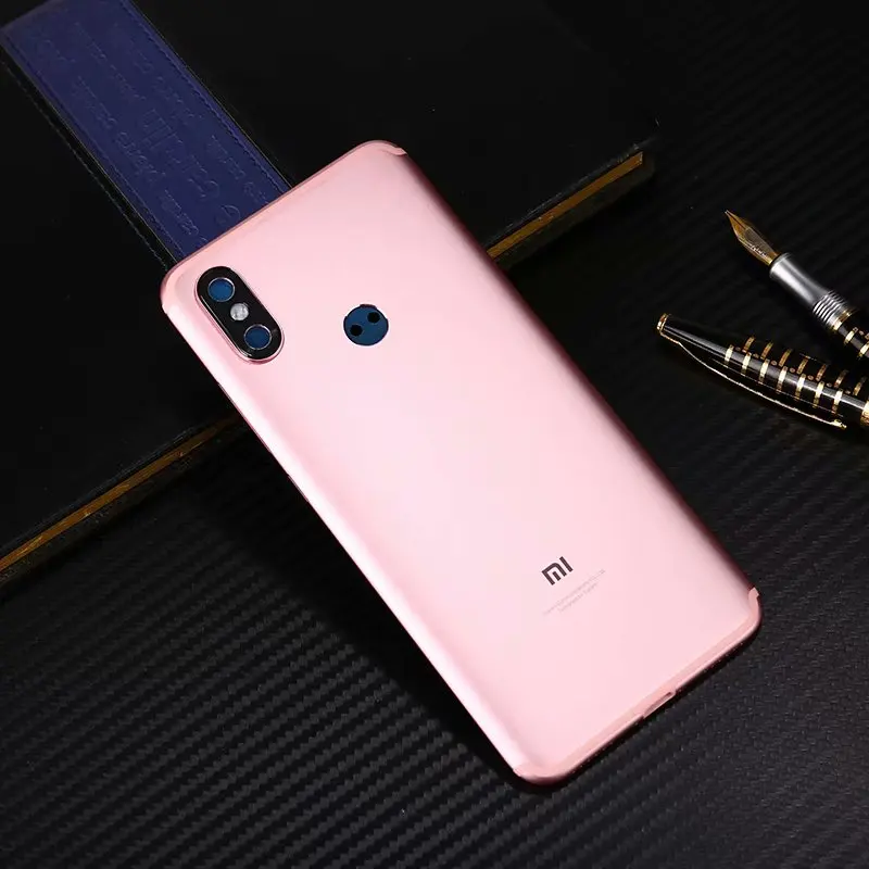 Mi A2 A 2 чехол на заднюю крышку для Xiaomi mi A2/mi 6X металлический задняя дверь ремонт батарея чехол+ кнопки камеры стекло