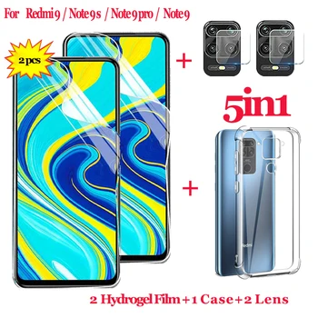 Перейти на Алиэкспресс и купить Гидрогелевая пленка для xiaomi red mi note 9 pro пленка сяоми редми ноут 9s ноут 9 ноут 9 про+ Прозрачный чехол для redmi note9 9 9s 9 pro чехлы для телефонов redmi 9c 9s...