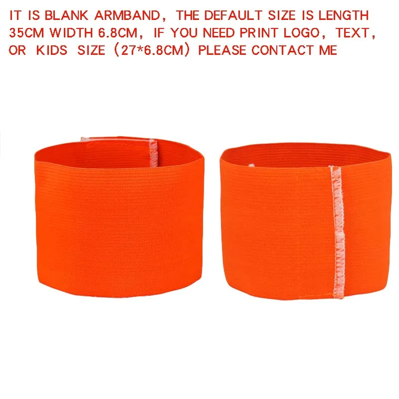 orange 5pcs 5pcsnew лидер эластичные спортивные аксессуары капитан чехол для телефона на руку профессиональная Настройка Футбол Открытый чехол для телефона на руку строчка значок - Цвет: orange 5pcs