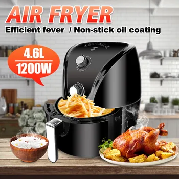

1400W 4.6L Multifunction Air Fryer Chicken Oil free Air Fryer Home Health Fryer Pizza Cooker Smart Electric Deep Airfryer