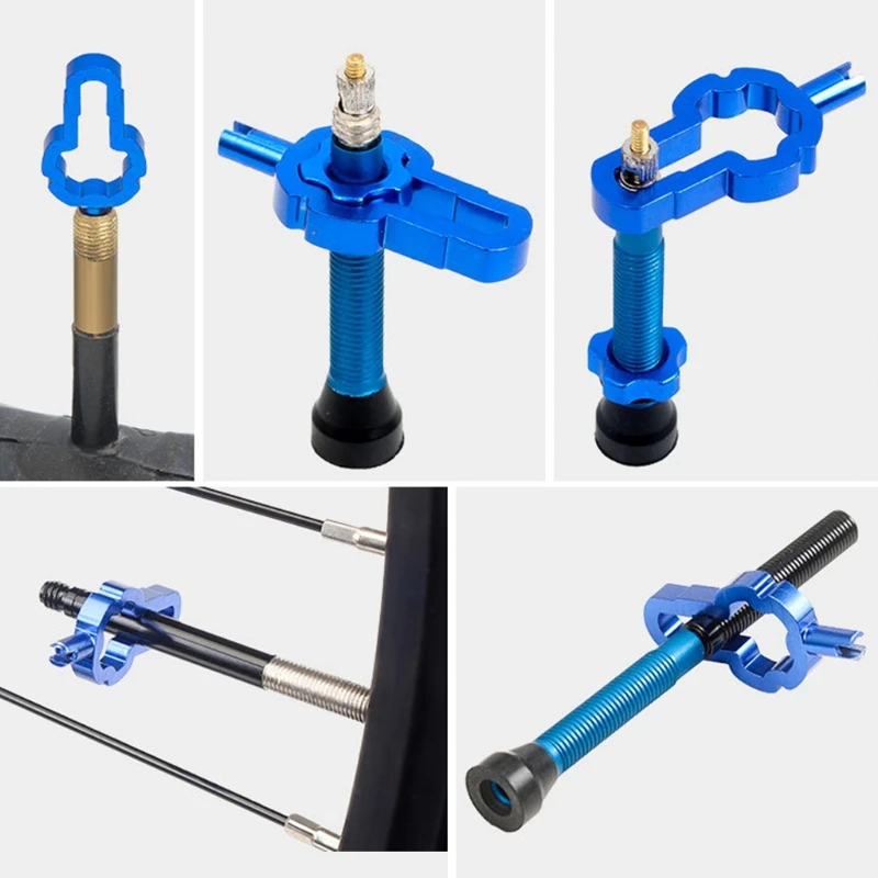 Strumento Di Rimozione Del Nucleo Val-Ve Iniettore Di Sigillante Tubeless Per Pneumatici Nucleo Val-Ve Per Stans Senza Tubi Sigillante E Altri Sigilla
