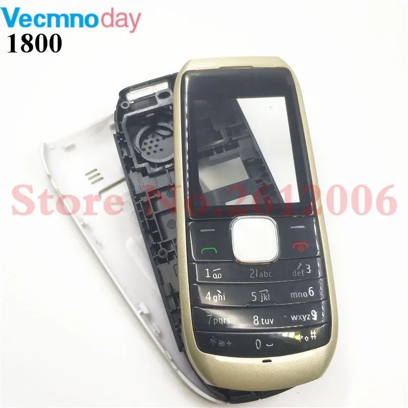 Полный корпус для Nokia 1800 Лицевая панель рамка чехол+ задняя крышка батарейный отсек+ клавиатура