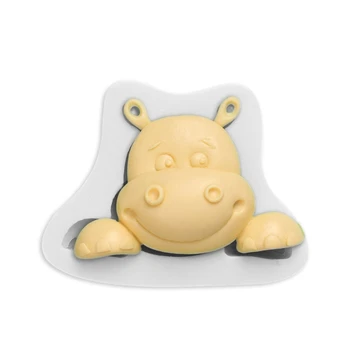 

2Pcs 3D Christmas Hippo and Elk Mold Silicone Deer Epoxy Resin Casting Mold Kit X7XB