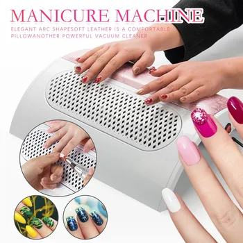 

36W Powerful Nail Dust Suction Collector with 3 Fan Vacuum Cleaner Manicure Tools Machine with 2 Dust Collecting Bags MA5