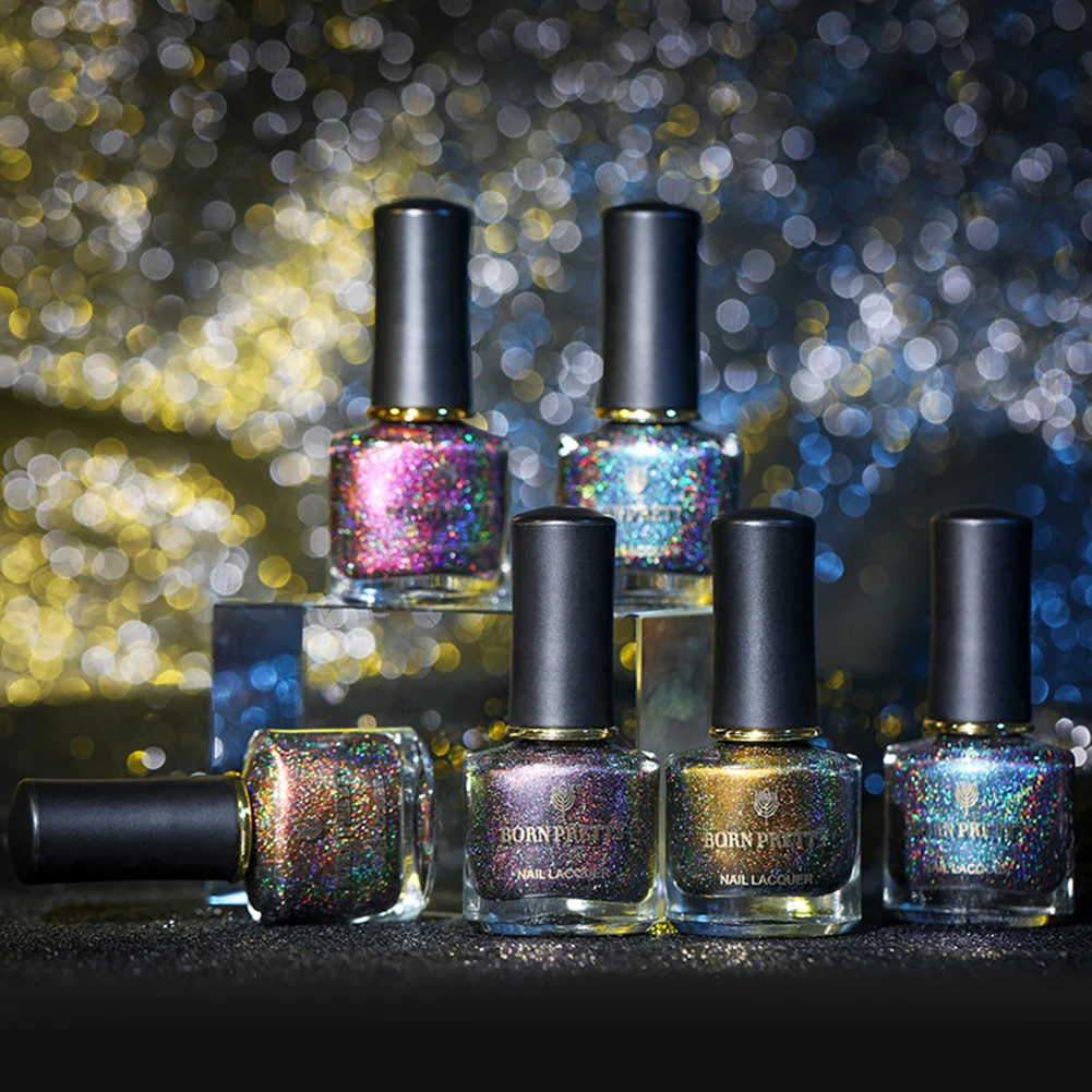 BORN PRETTY Cats Eye декорация для ногтей градиент лак гель лак голографический Блеск Гель Кристальные блестки гель лак замочить от УФ-лака