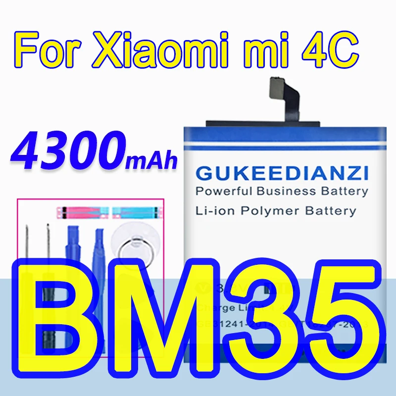 BM35 4300 мАч 100% Новый Сменный аккумулятор для телефона Xiaomi mi 4c M4c mi4C литий-ионные