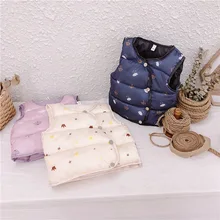 You gato negro mi/ г. Зимний стиль, для мужчин и женщин, для детей, толстый пуховый хлопковый трехцветный детский хлопковый жилет с принтом