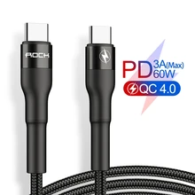 Кабель usb type-C-USB C для samsung, huawei, Xiaomi, супер быстрая зарядка QC4.0, 60 Вт, 3 А, PD type-C, кабели для телефонов, шнур для передачи данных