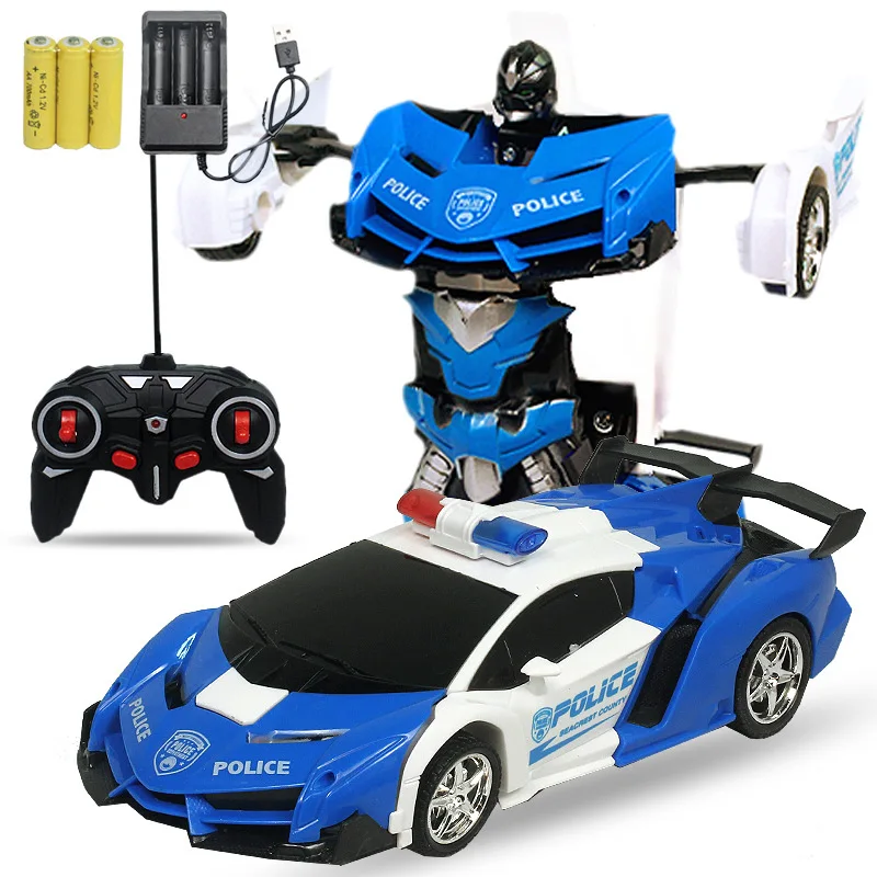 

2In1 RC Car Model Transformation Robots Remote Control Deformation Sports Vehicles Kids Toy Birthday Gift for Boys Children Y146