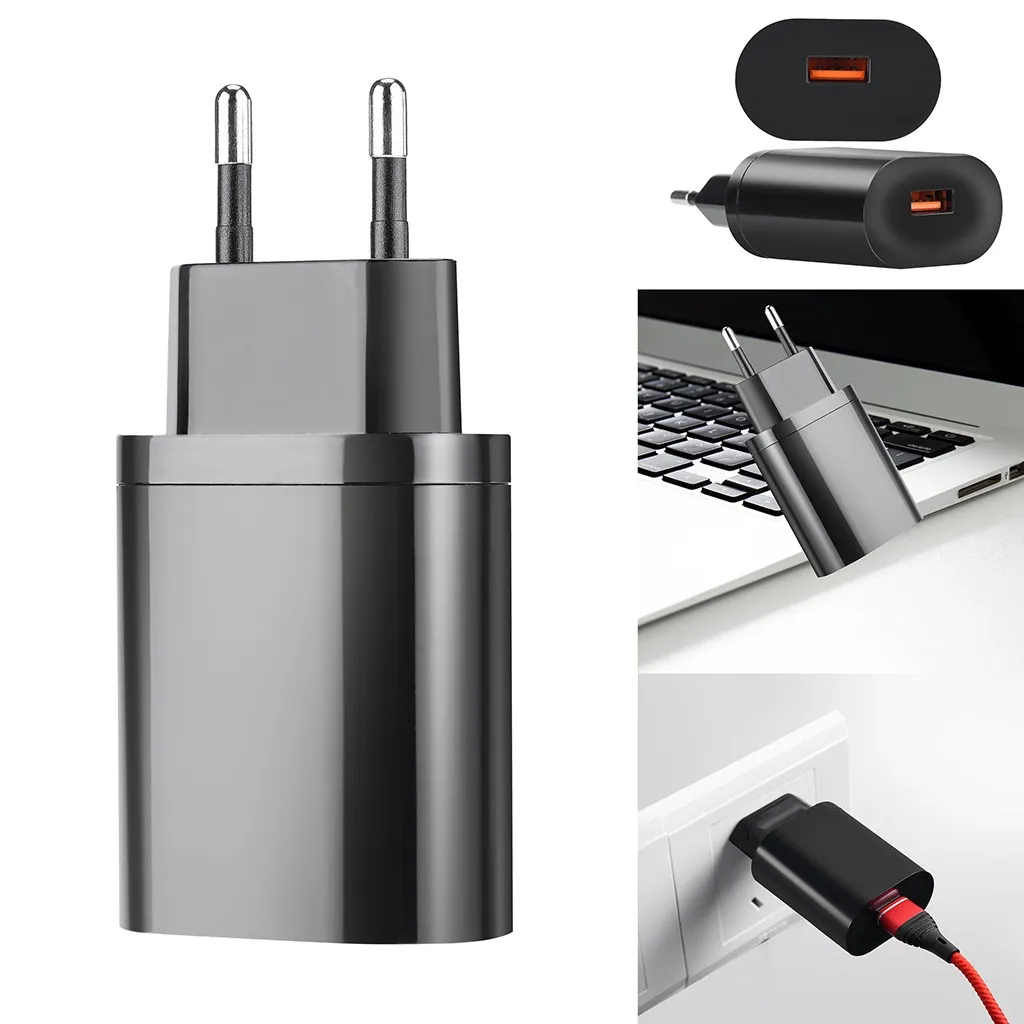 QC 3 0 Быстрая быстрая зарядка для путешествий дома AC к телефону USB настенное