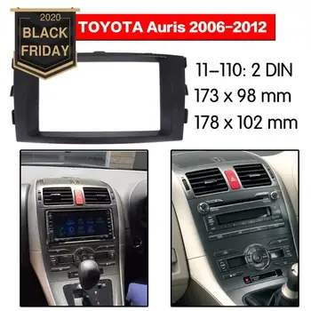 

Stereo Panel Plate Car Radio Fascia Surround For TOYOTA Auris 2006 2007 2008 2009 2010 20112012 DVD Refitting Frame Dash Kit