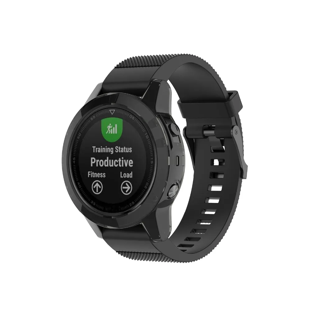 Для Garmin Fenix 5 5S 5x ТПУ силиконовый чехол для часов, умный браслет, защитная рамка, сменный противоударный прозрачный чехол s