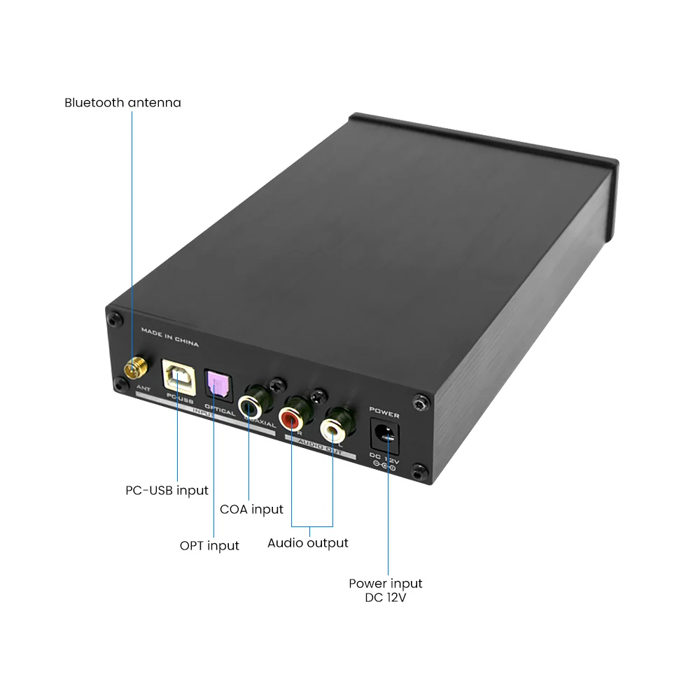 Декодер FX Audio HiFi DAC цифро аналоговый Bluetooth 5 0 стерео аудио усилитель для наушников
