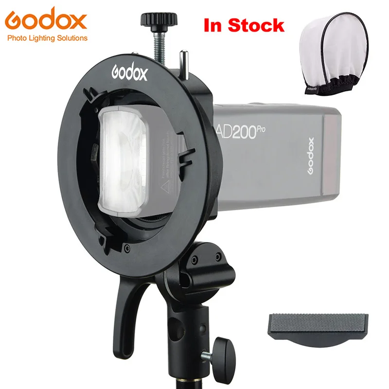 Кронштейн S-типа Godox S2 для вспышки V1 AD200Pro AD400Pro AD200 V860II TT685 TT600 TT350 | Электроника