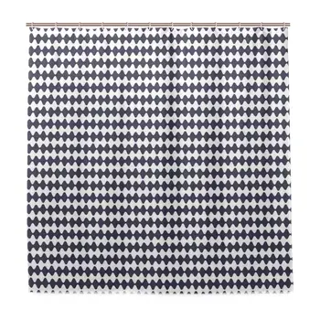 

Unique Shower Curtain Dichromatic Retro Art Pattern with Simple Abstract Geometric Stripes Print Eco-Friendly with 12 Hooks in