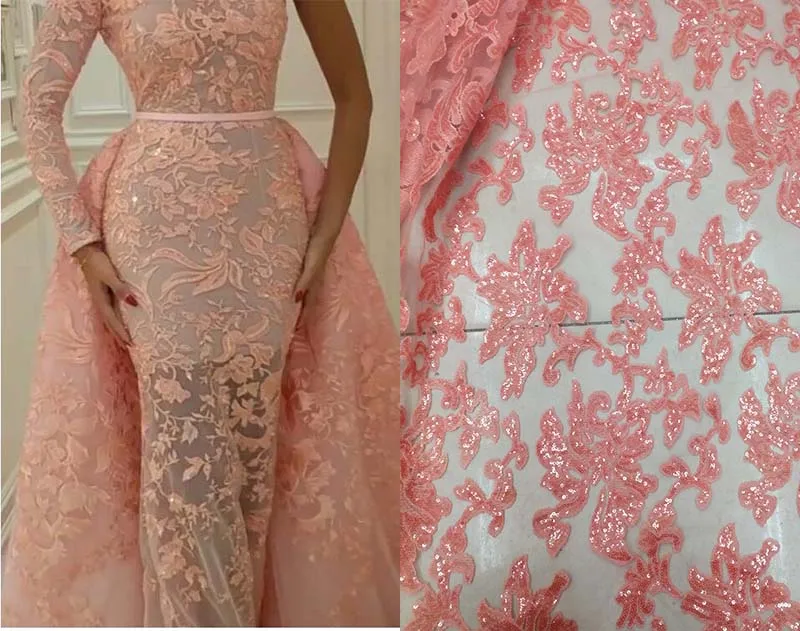 Кружевная ткань с блестками нигерийское кружево f Высококачественная