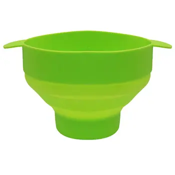 

Silicone Popcorn Bowl Microwave Oven Folding Popcorn Bucket High Temperature Large With Lid Silicone Bucket Popcorn Bowl